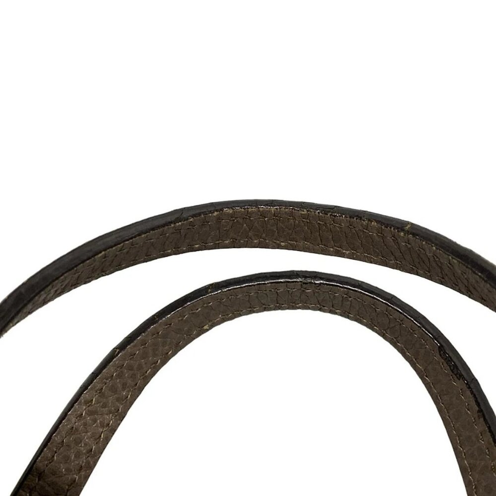 Auth GUCCI Swing 354408 Brown Pink Leather Tote Bag - Picture 4 of 16